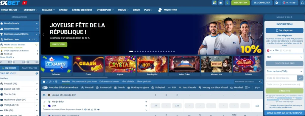1xbet tunisie
