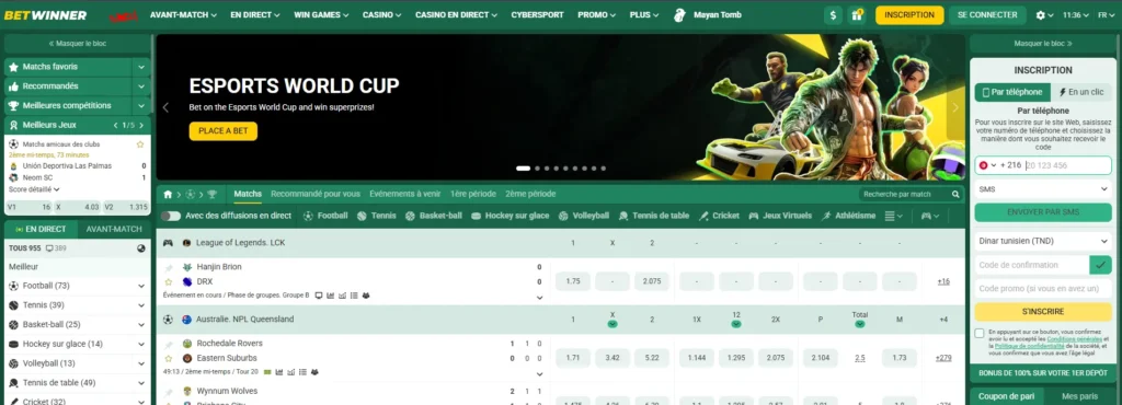 betwinner tunisie